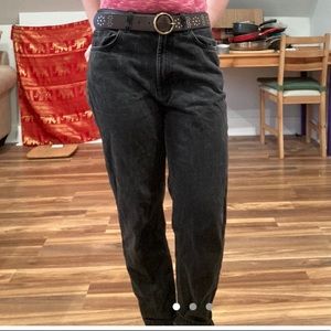 Urban Outfitters High Waisted Black Wash Jeans